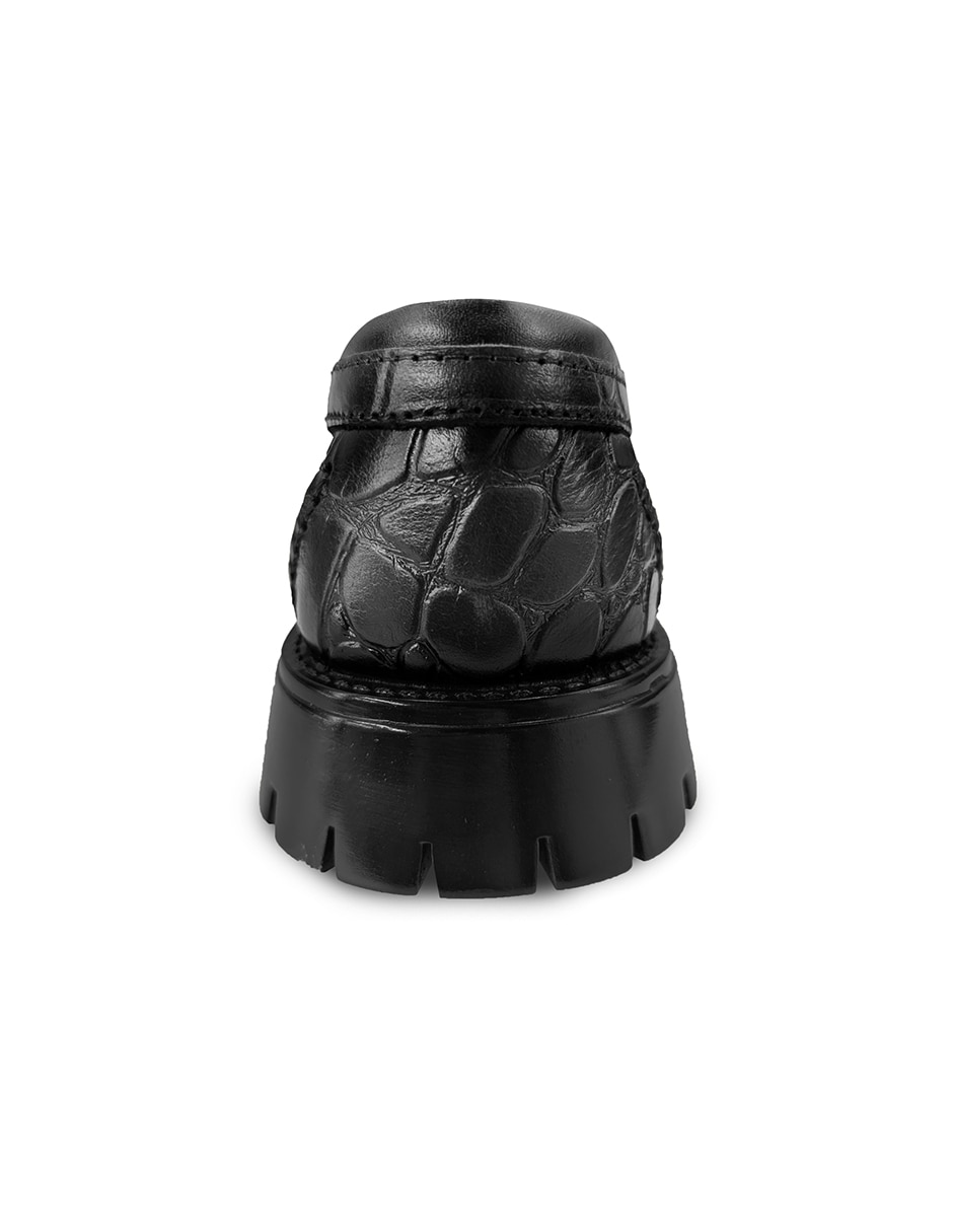 Mocasín RANDEM Chunker Belly Negro para hombre