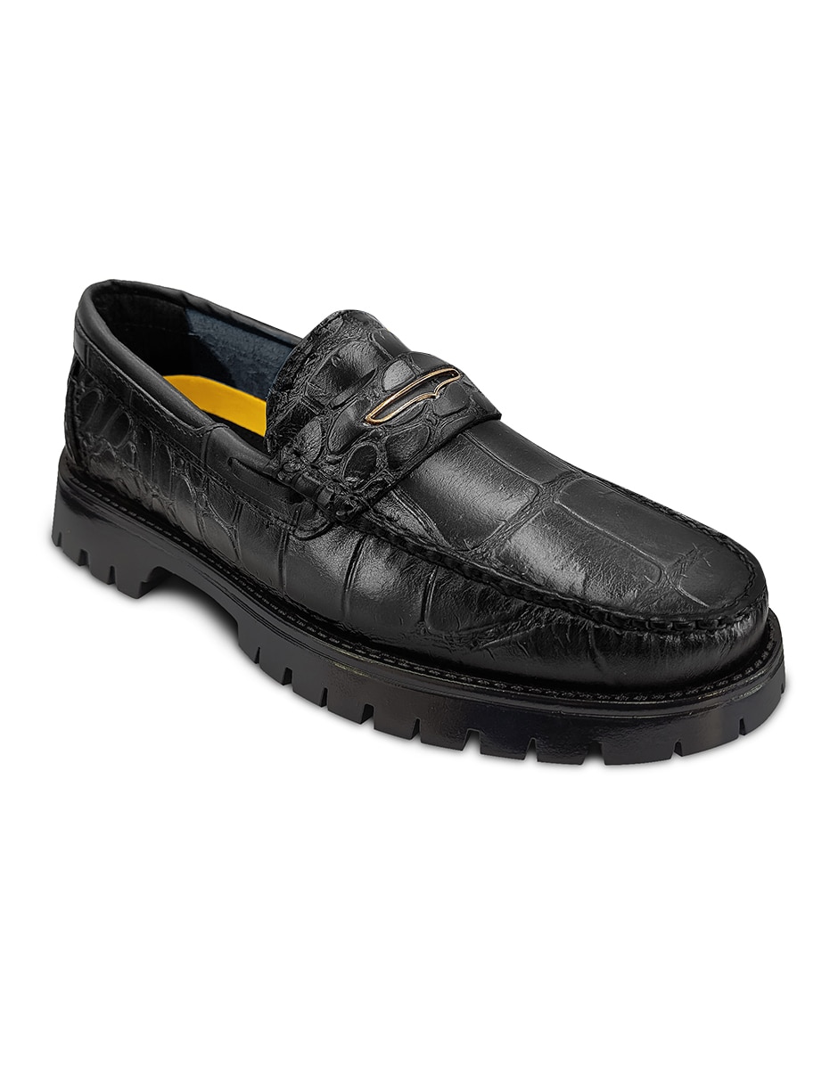Mocasín RANDEM Chunker Belly Negro para hombre