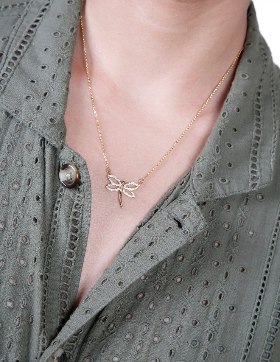 Collar de libélula Lucentia 18 K 2