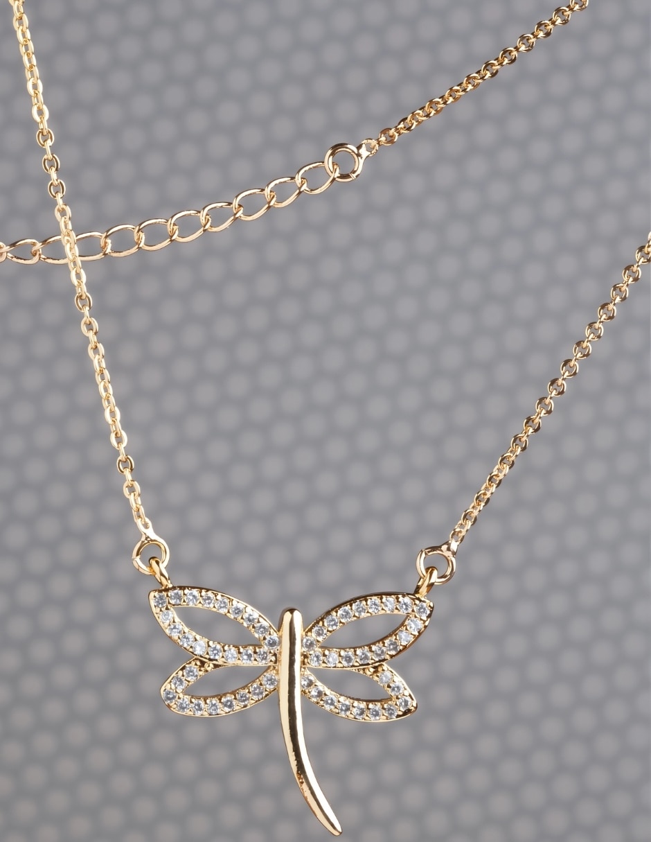 Collar de libélula Lucentia 18 K 3