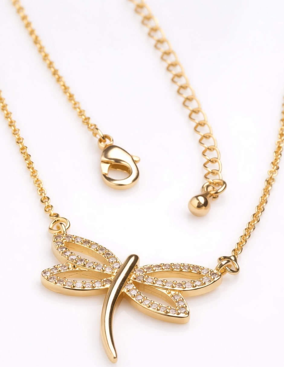 Collar de libélula Lucentia 18 K 4
