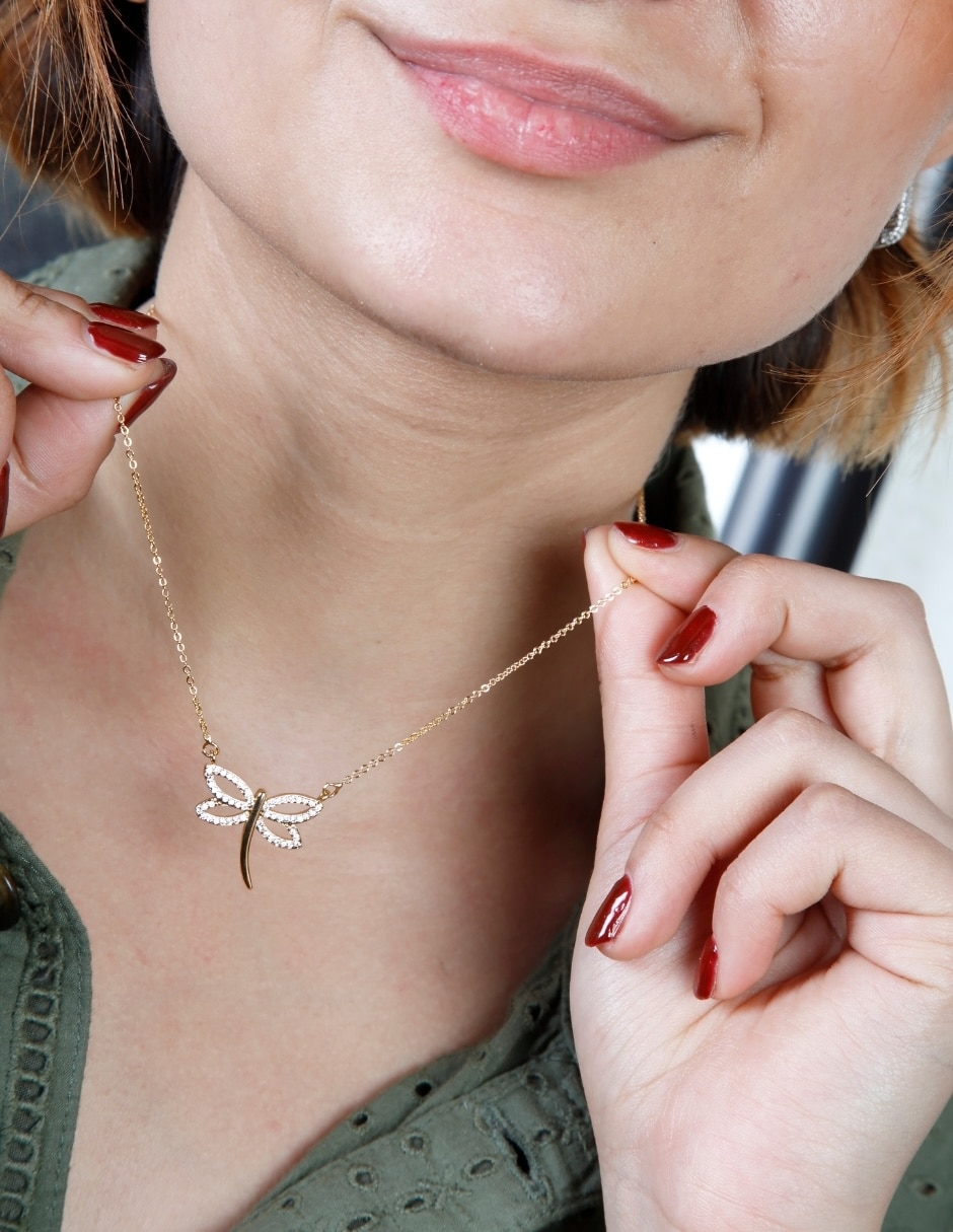 Collar de libélula Lucentia 18 K 6