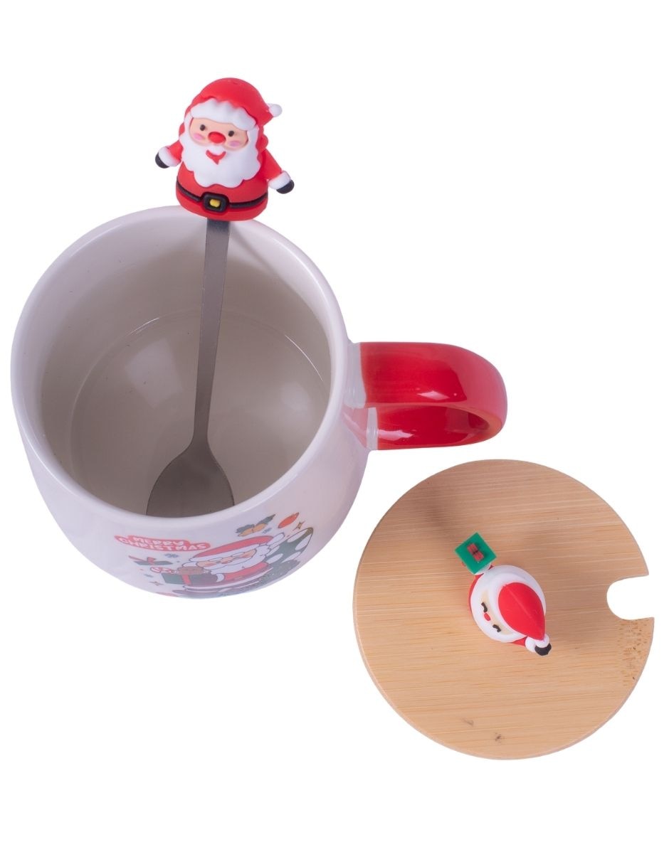 Taza con tapa Muytu Navideña