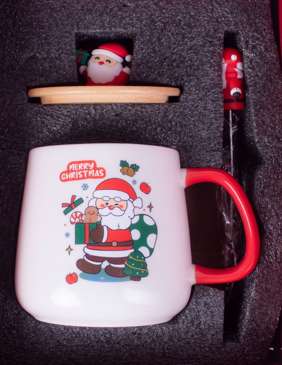 Taza con tapa Muytu Navideña