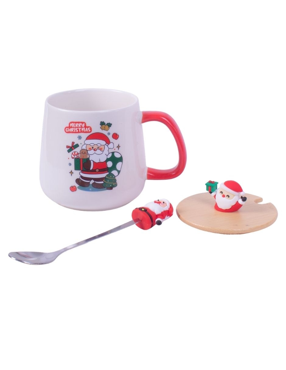 Taza con tapa Muytu Navideña