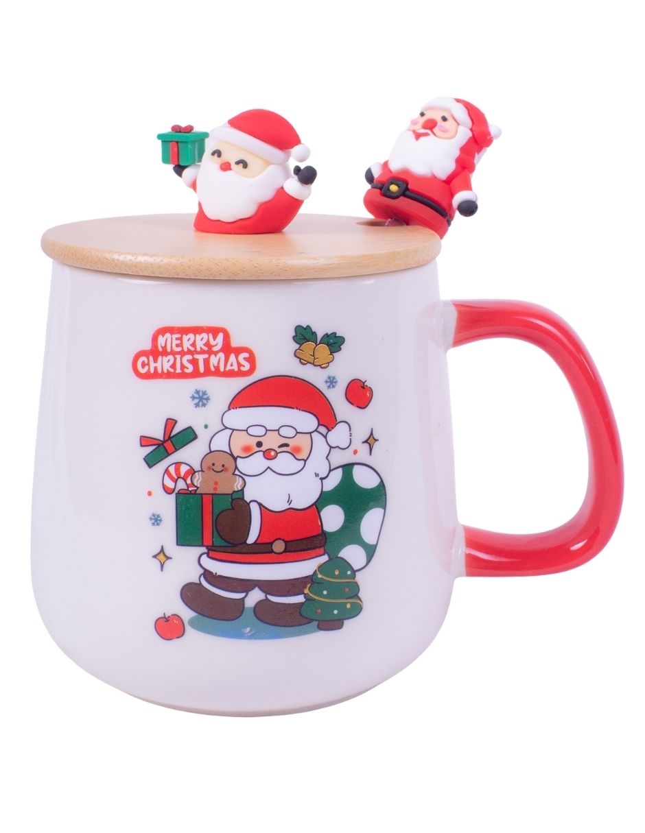 Taza con tapa Muytu Navideña