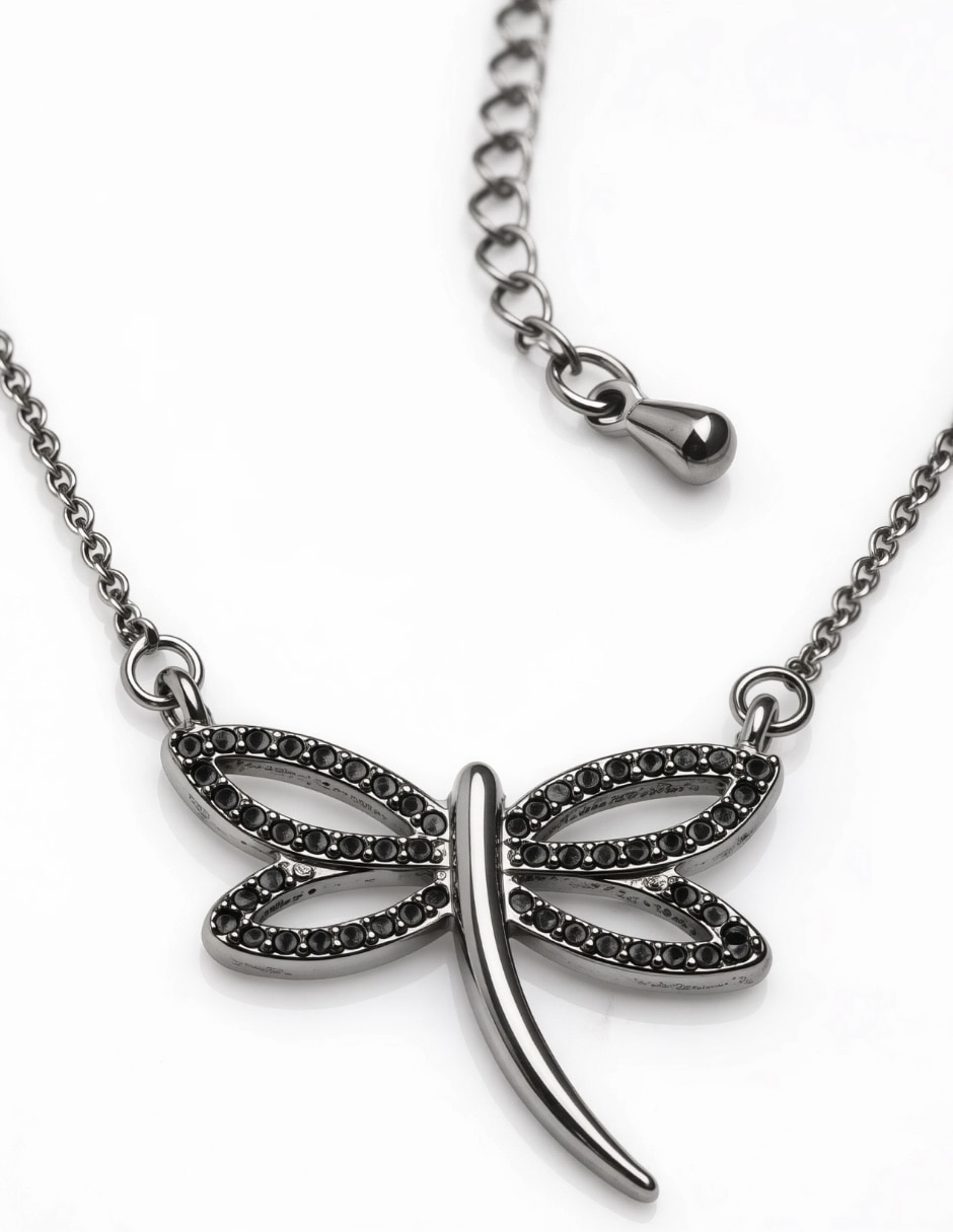 Collar de libélula Lucentia Silver 4