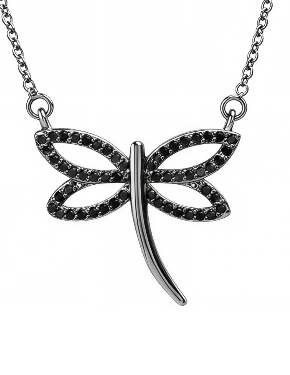 Collar de libélula Lucentia Silver