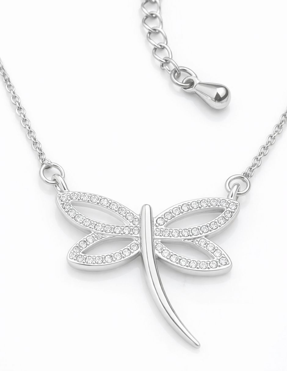 Collar de libélula Lucentia Silver 2