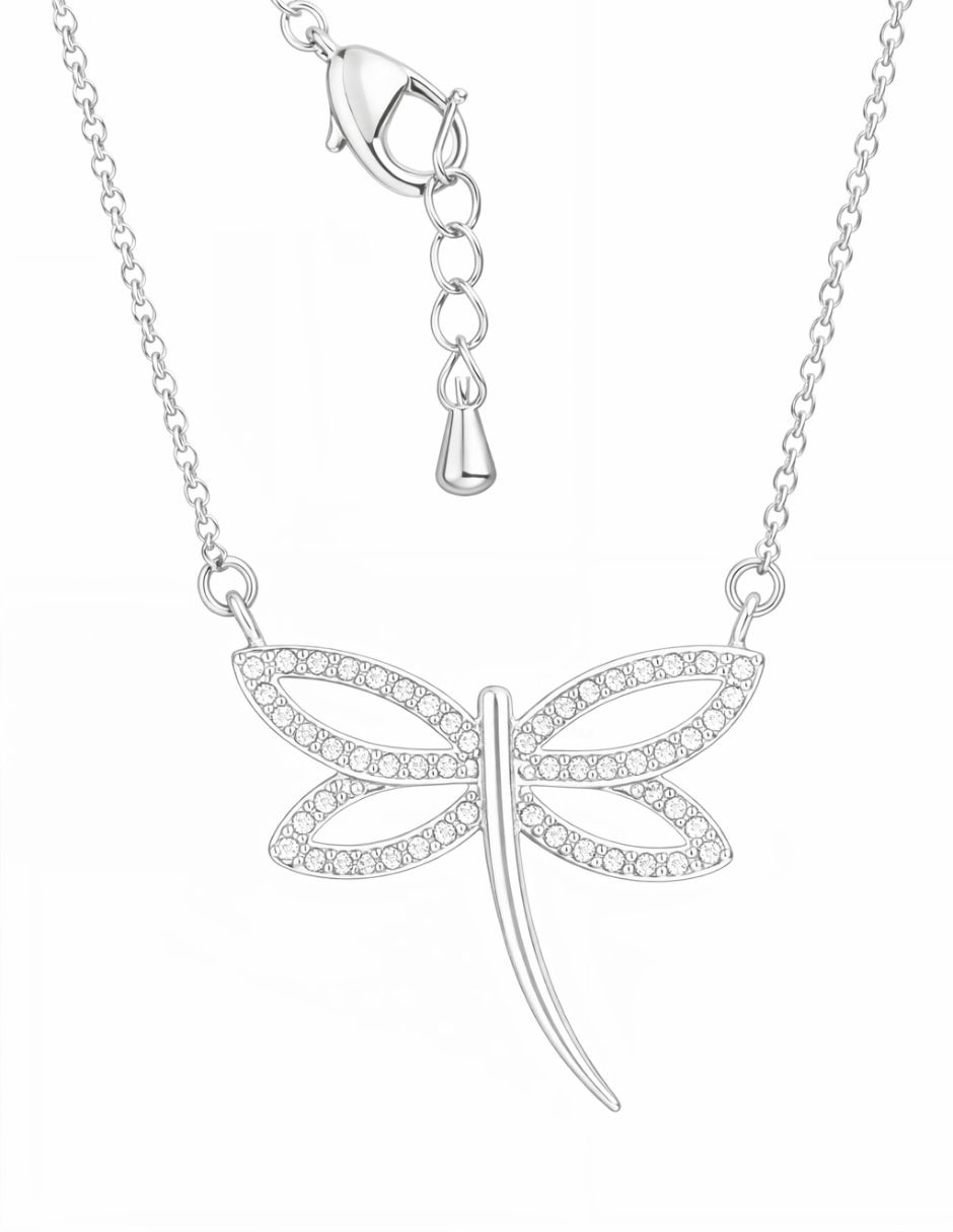 Collar de libélula Lucentia Silver 4
