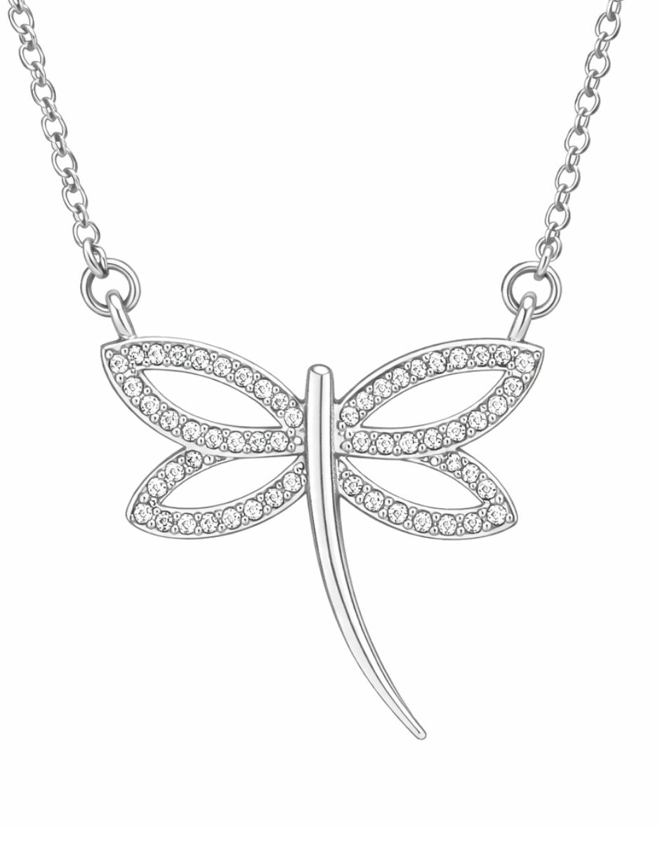Collar de libélula Lucentia Silver 1