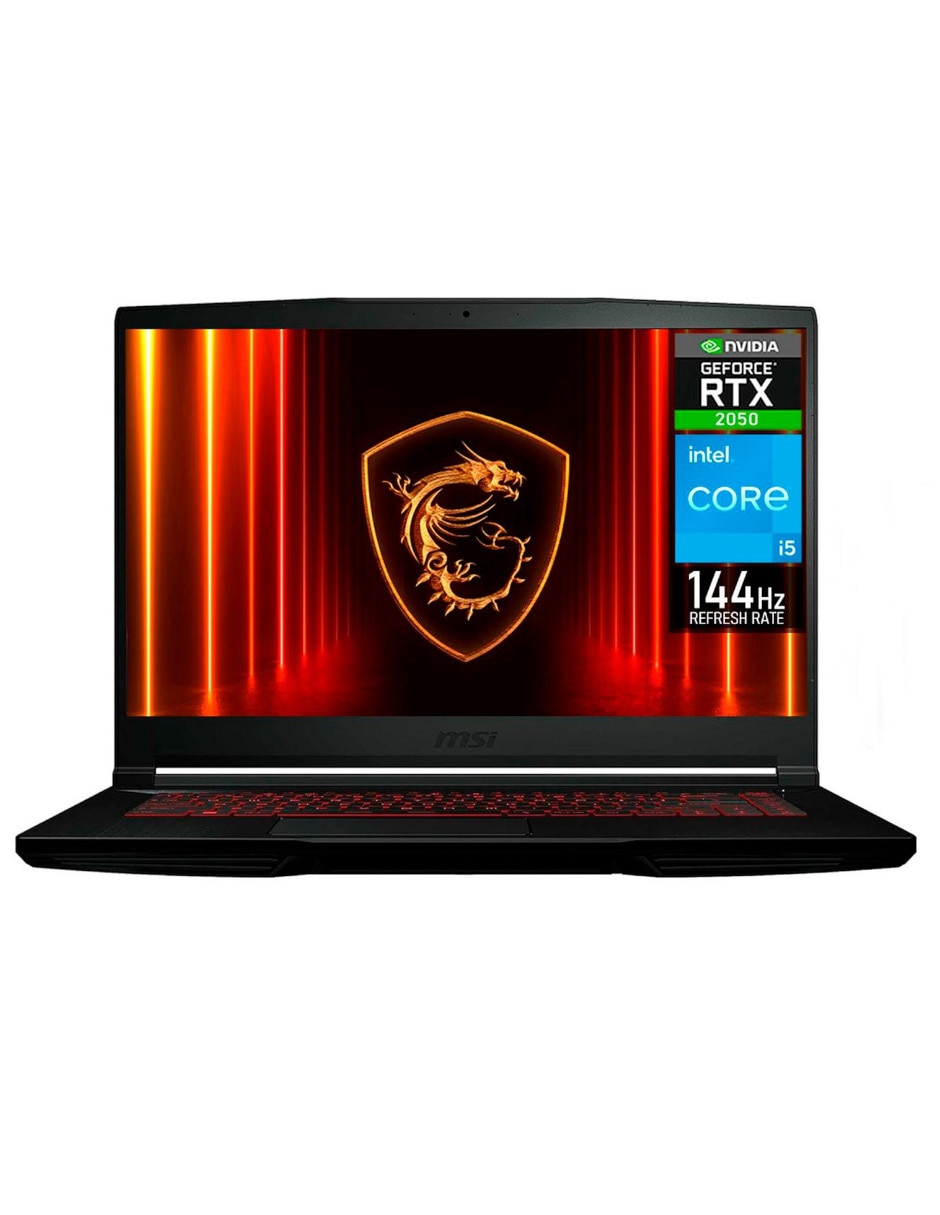 MSI Laptop MSI TG63I-2050Ci5161T 15.6 pulgadas Full HD Intel Core i5 Nvidia GeForce RTX 2050 16 GB RAM 1 TB SSD