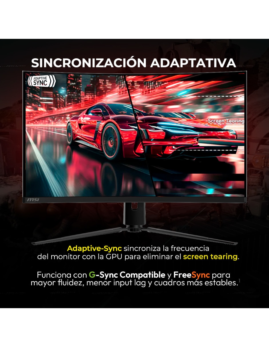 Monitor gamer MSI MPG 321CURX QD-OLED Standard 4K/UHD 32 pulgadas
