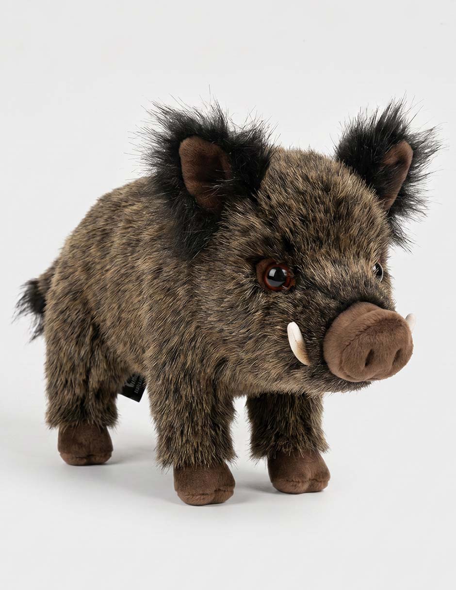 Peluche de jabalí european collection de 21 cm 1