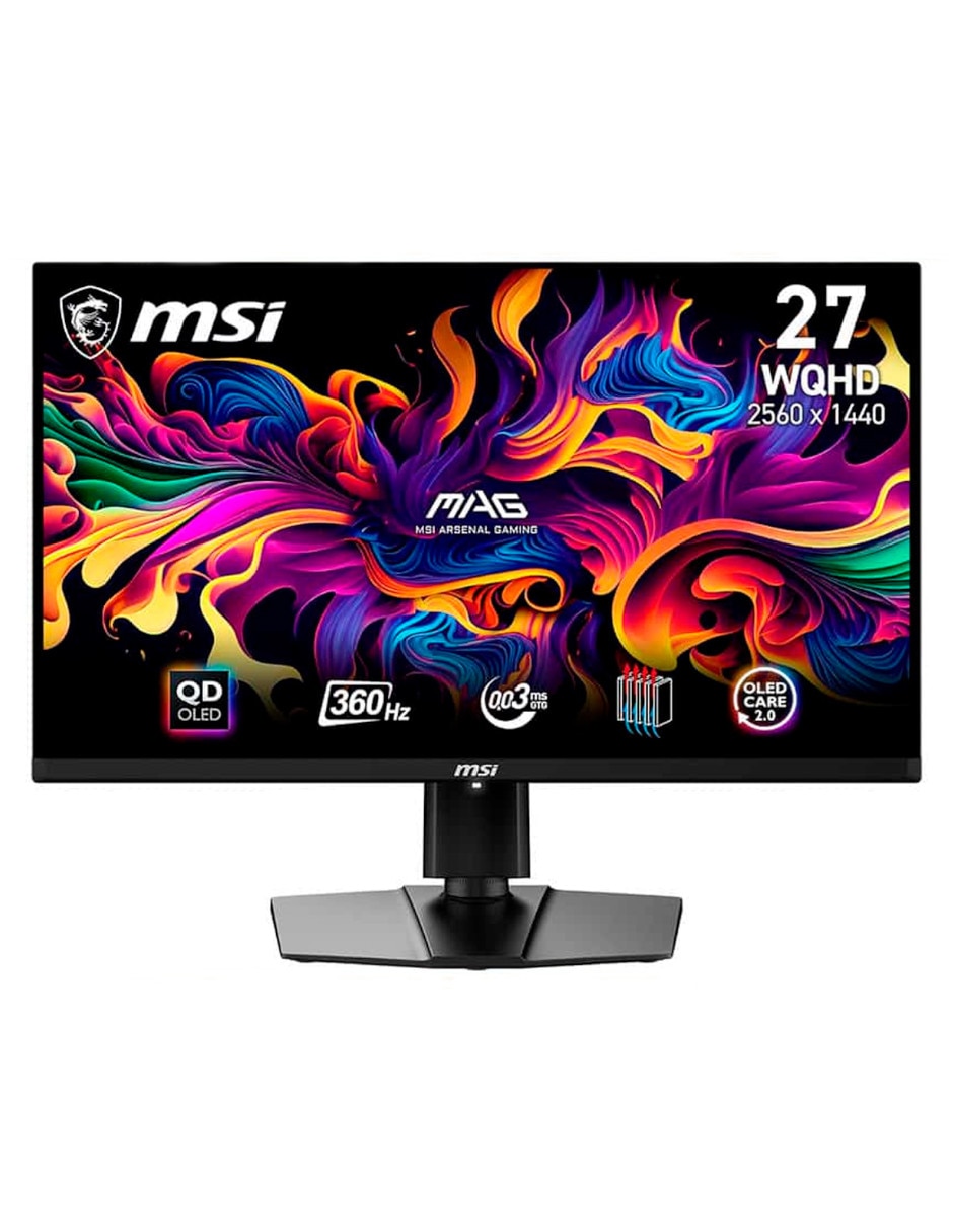 Monitor gamer MSI MAG 271QPX QD-OLED Standard WQHD 27 pulgadas