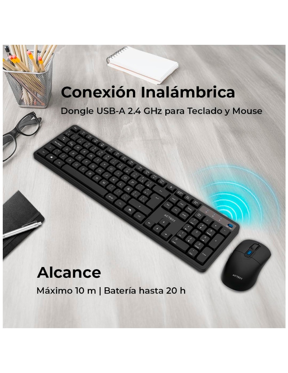 Mouse y teclado Acteck AC-943505