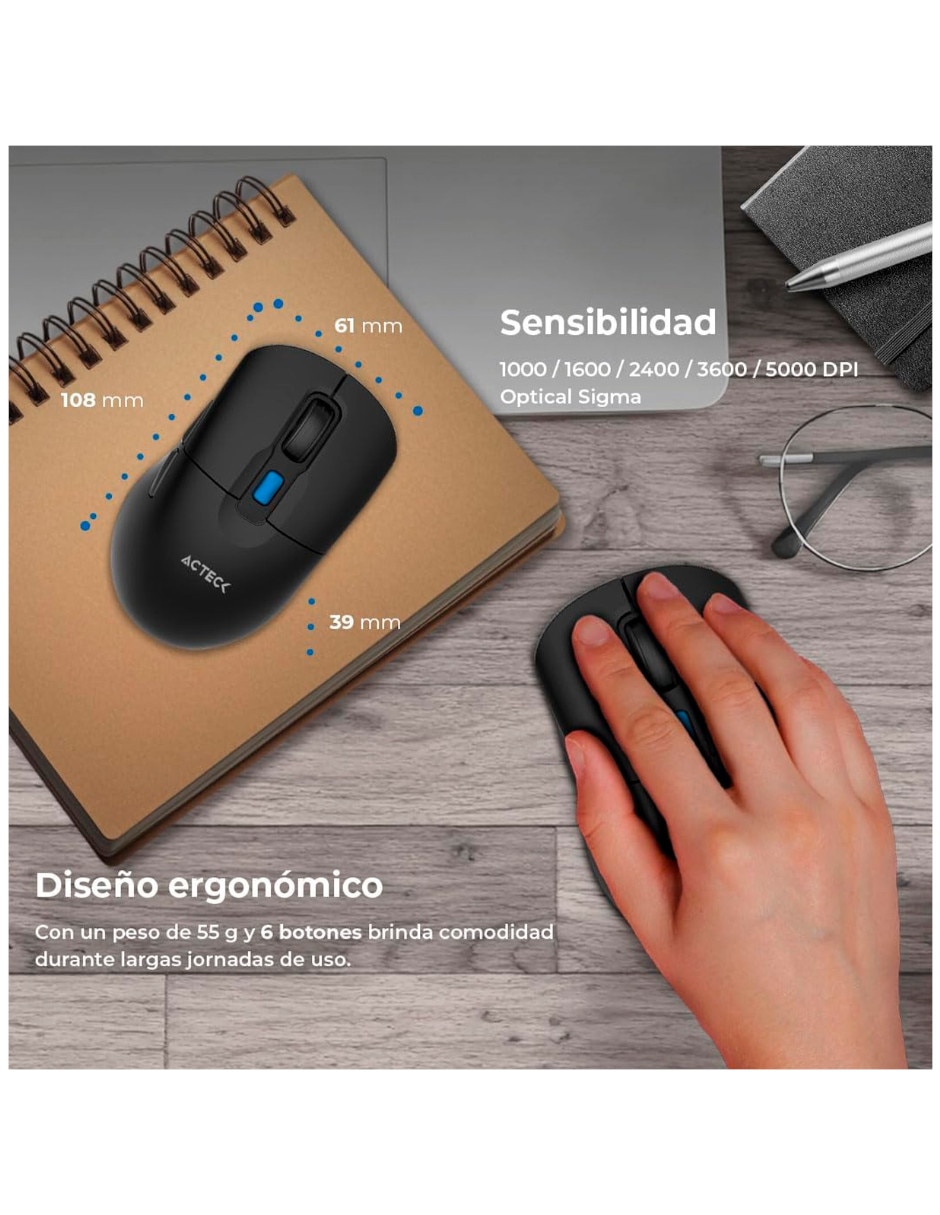 Mouse y teclado Acteck AC-943505