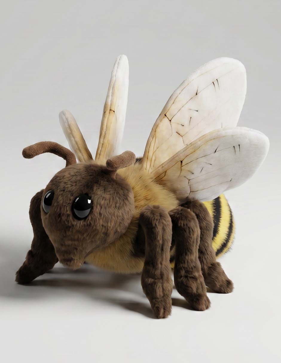 Peluche de abeja de 18 cm