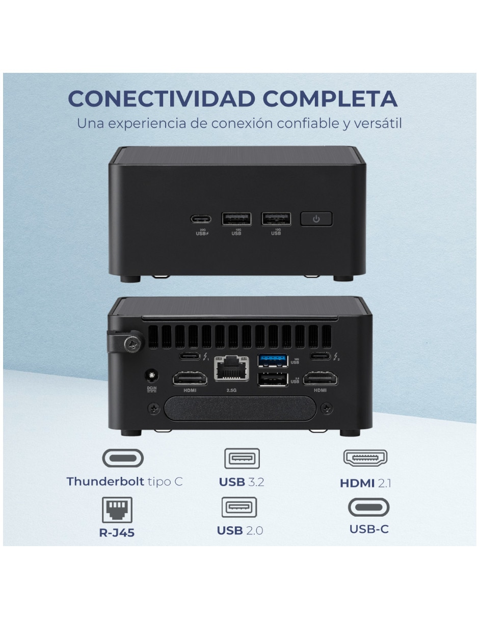 Mini PC CNUC14P-U5161TB Intel Core Ultra 5 integrada 16 GB RAM 1 TB SSD