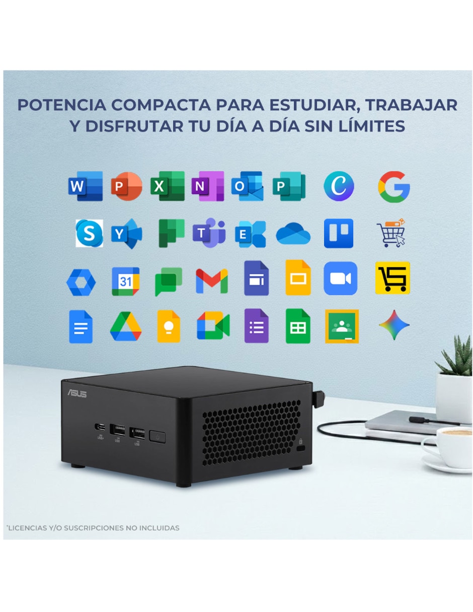 Mini PC CNUC14P-U5161TB Intel Core Ultra 5 integrada 16 GB RAM 1 TB SSD 6