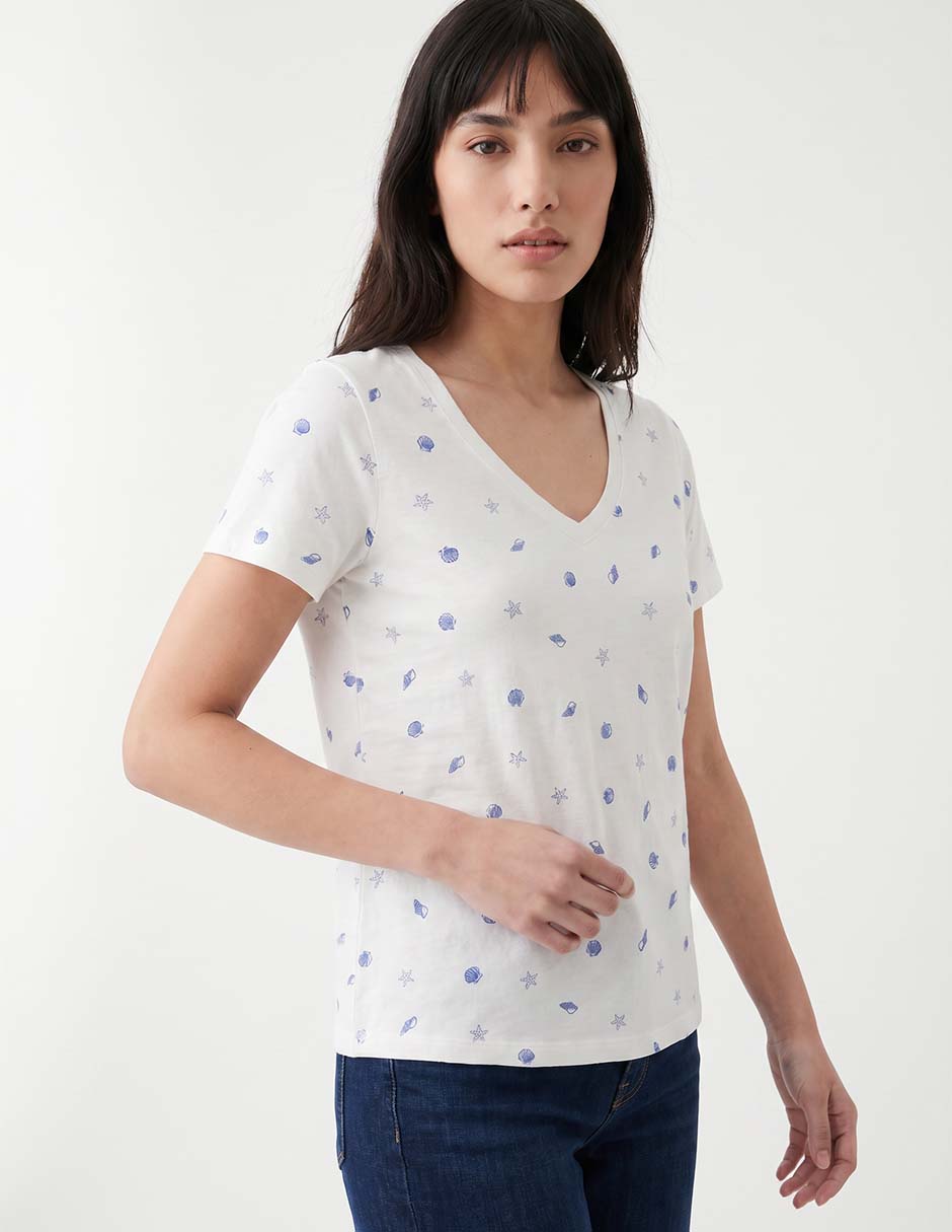 Playera manga corta para mujer
