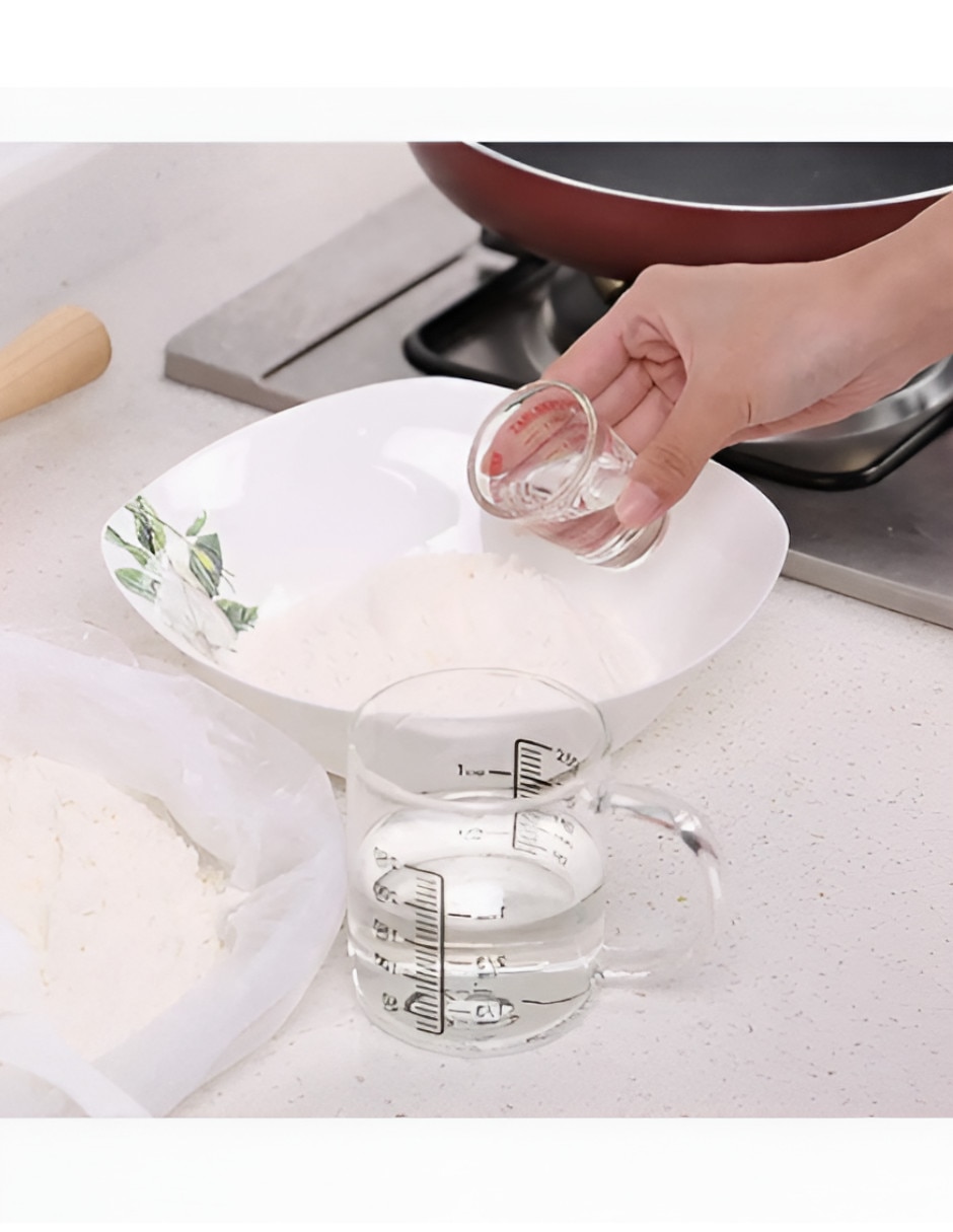 Set taza medidora Xtellar vidrio 4 piezas