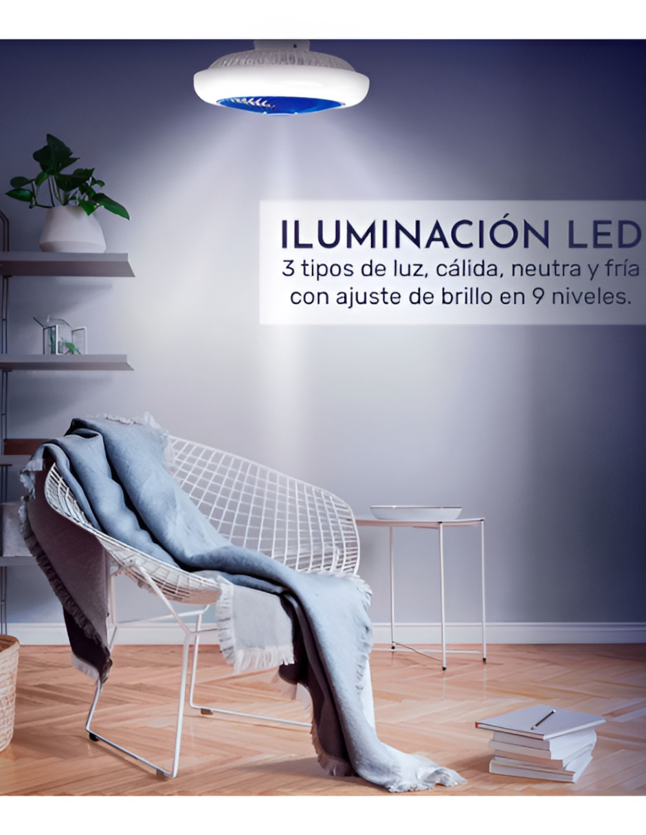 Ventilador de techo Xtellar con control remoto 6 velocidades