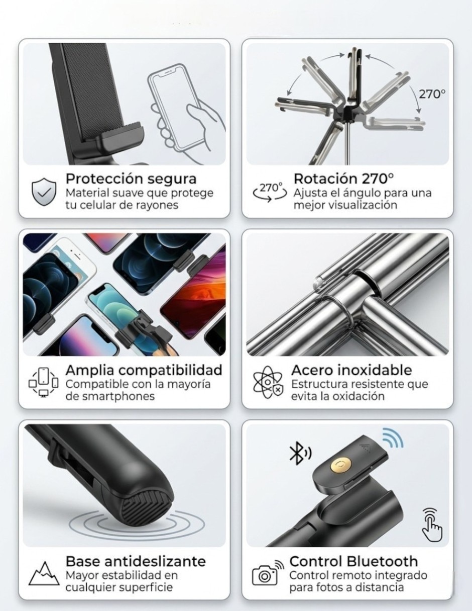 Tripie Cm-Top de plástico y metal
