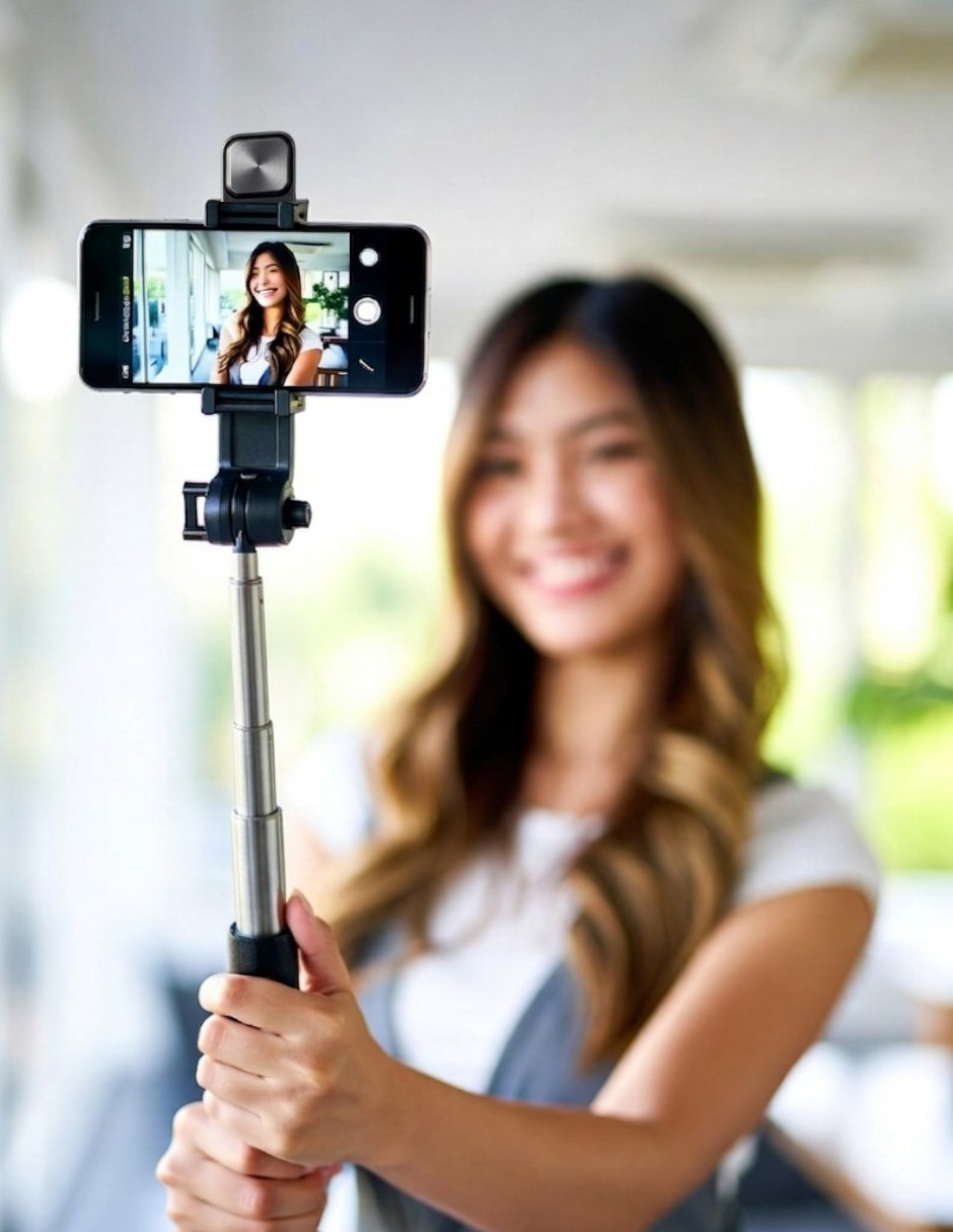 Tripie de plástico para celular 6