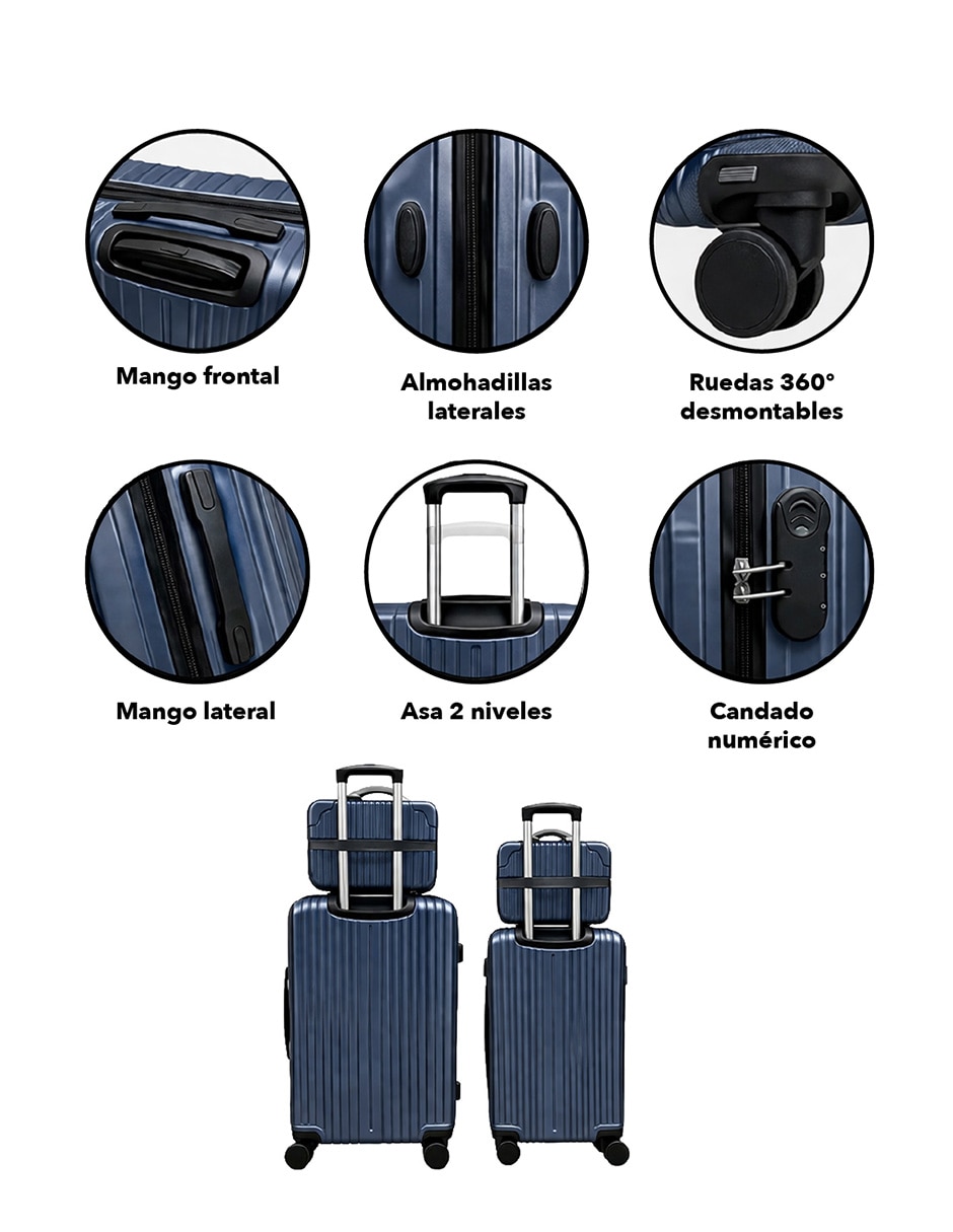 Set maletas de viaje Clear Shop