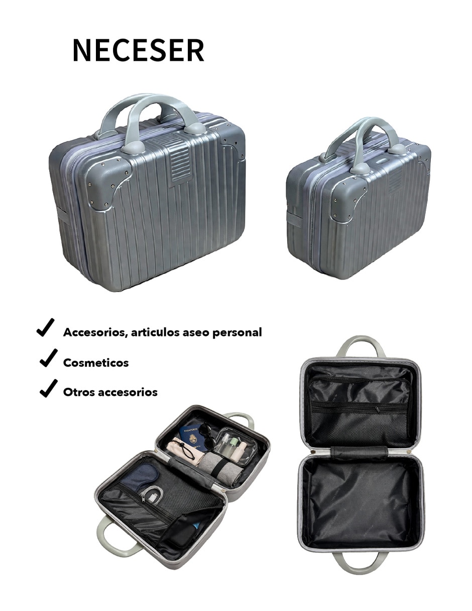 Set maletas de viaje Clear Shop