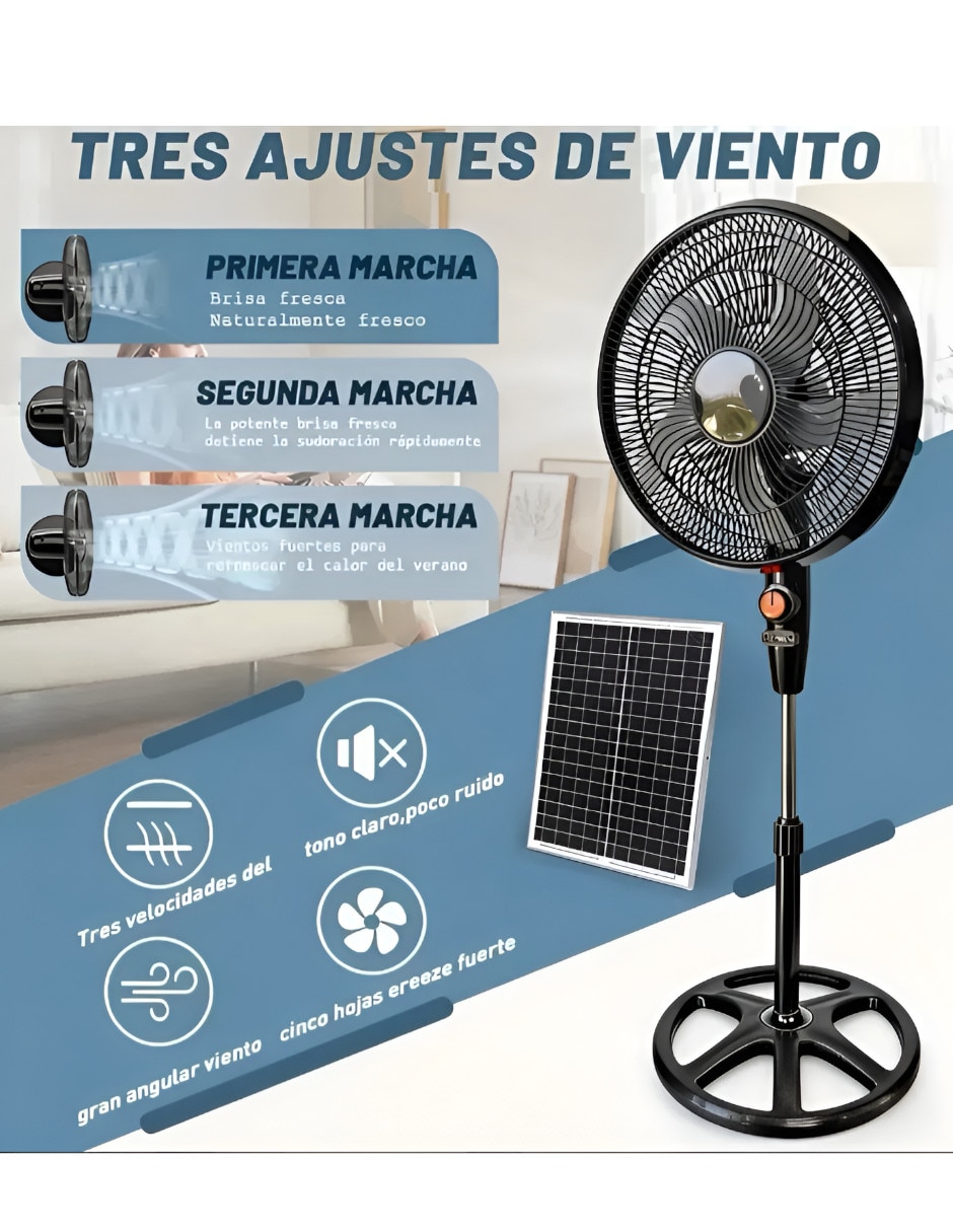 Ventilador de piso 3 velocidades 2