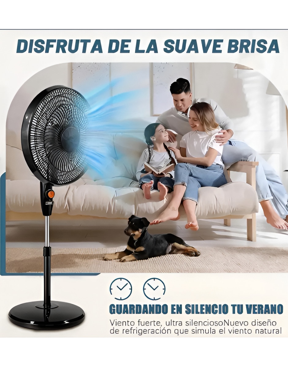 Ventilador de piso 3 velocidades 4