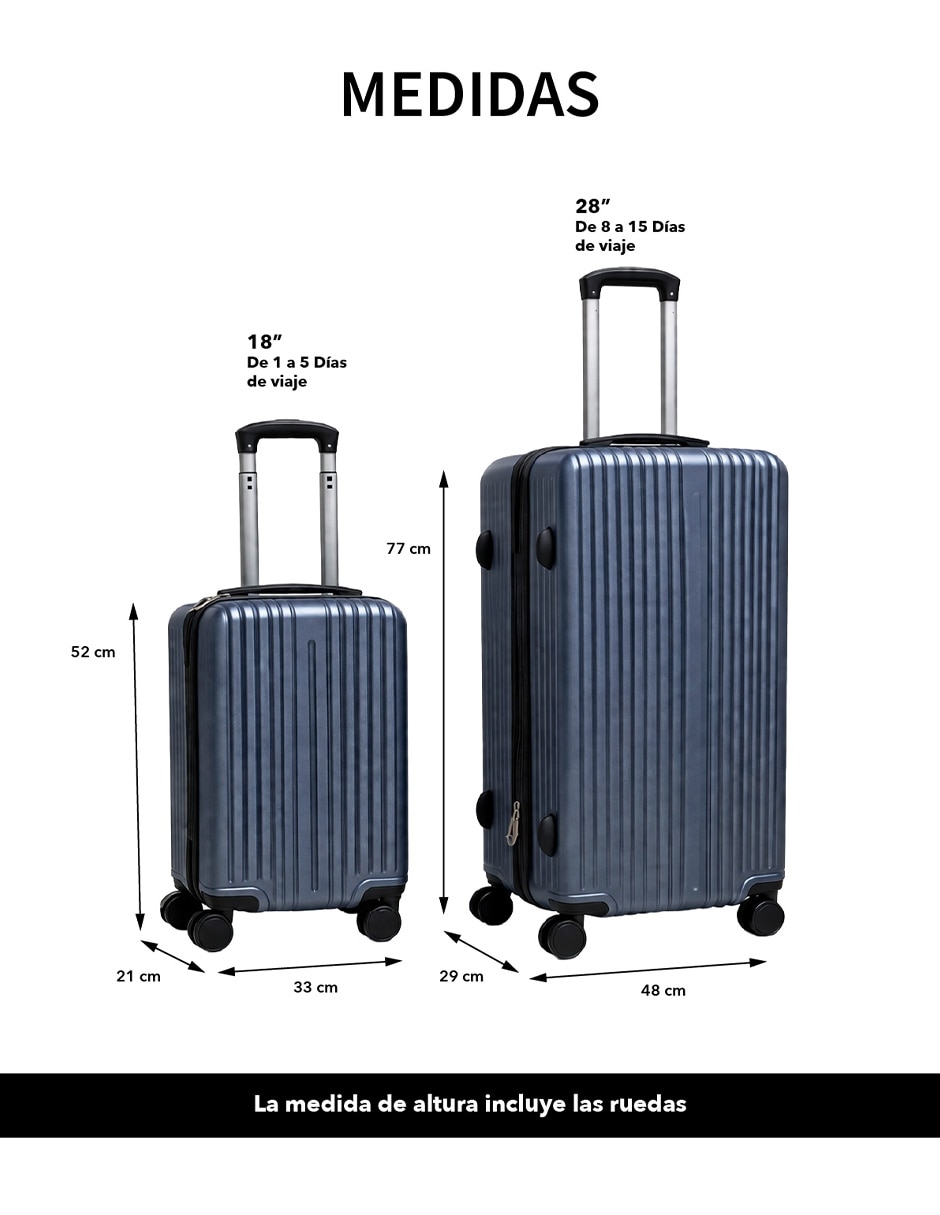 Set maletas de viaje Clear Shop