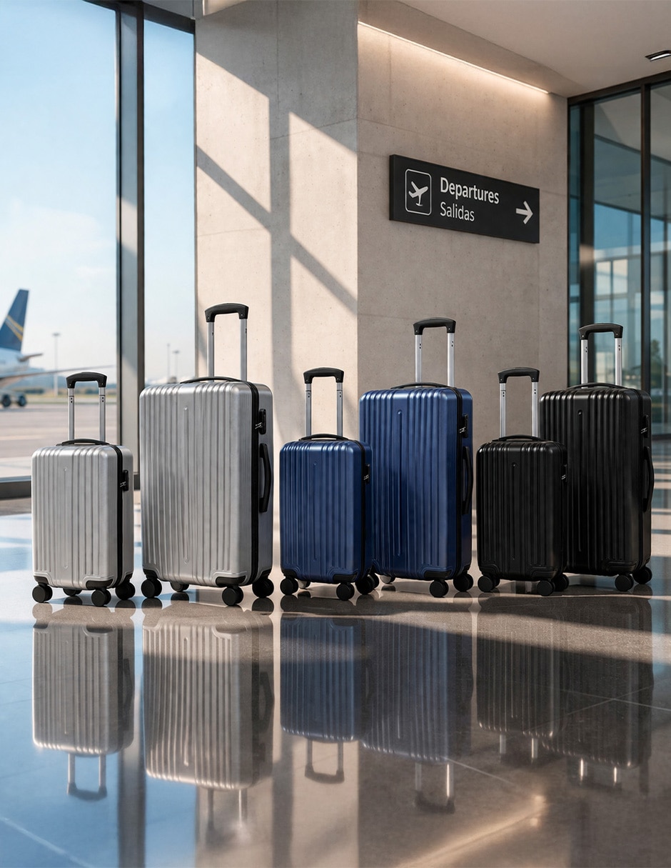 Set maletas de viaje Clear Shop