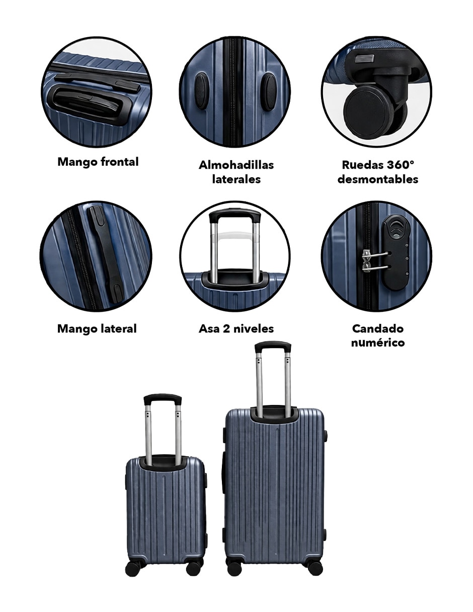 Set maletas de viaje Clear Shop