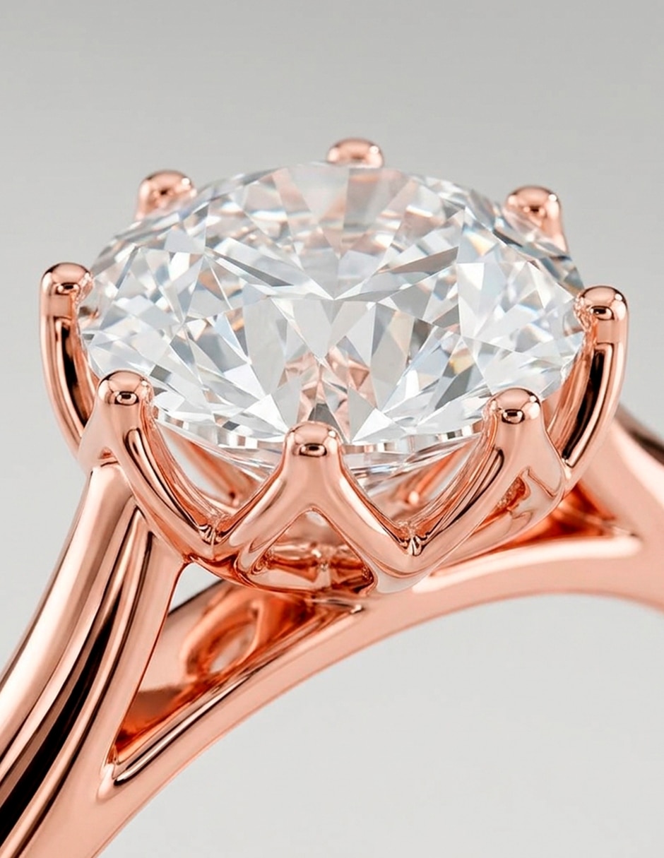 Anillo de compromiso de oro 18 k 7