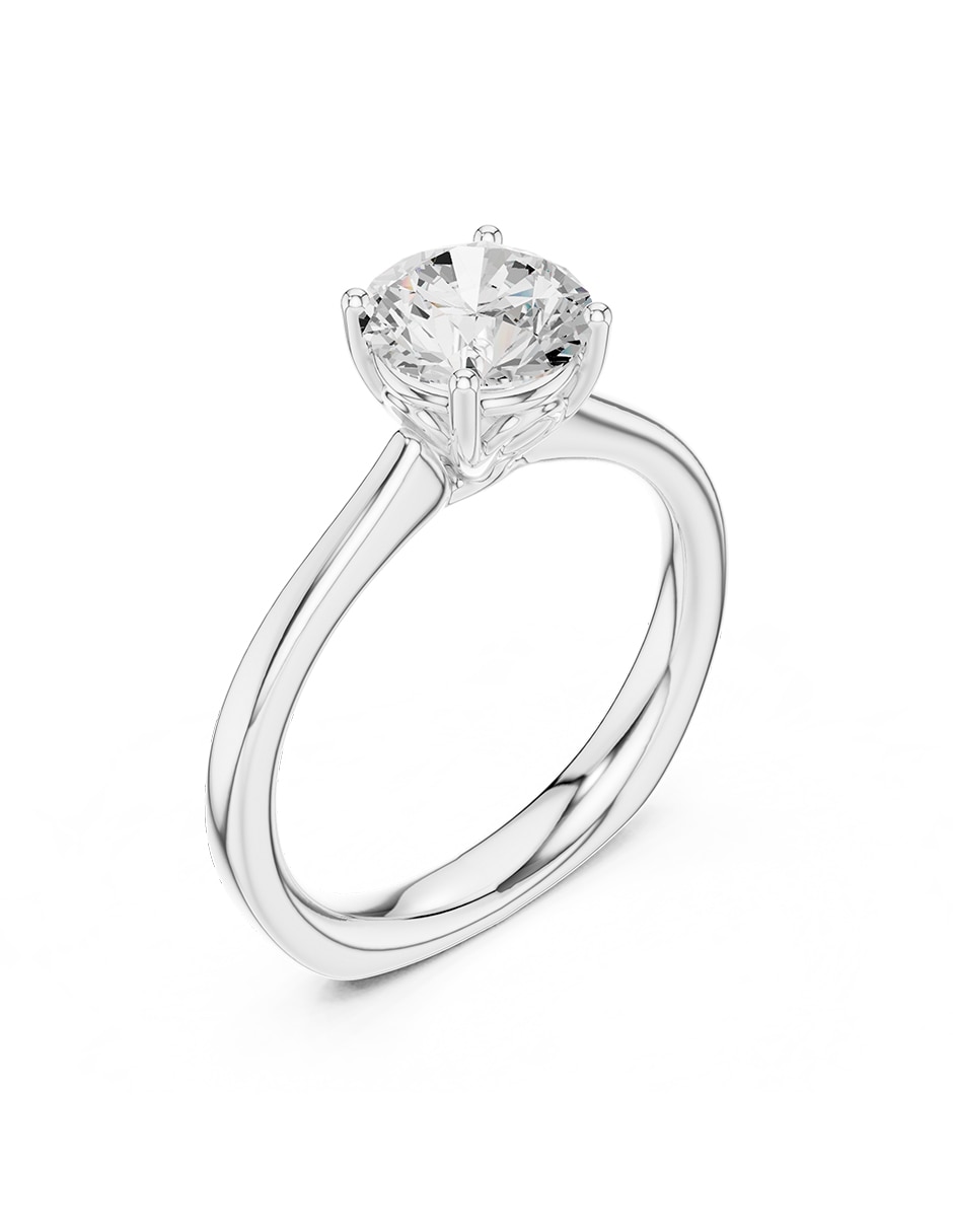 Anillo de compromiso de oro 18 k 2