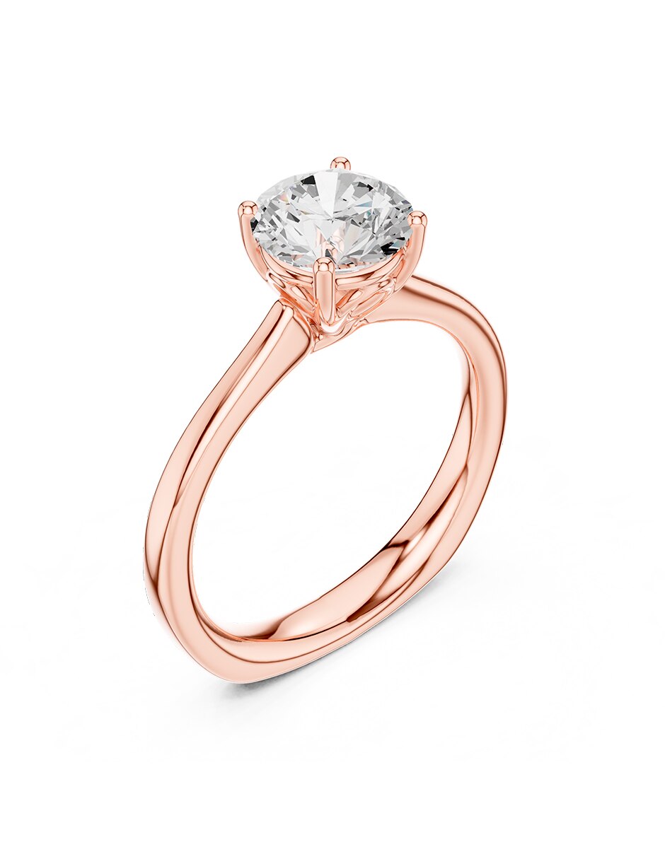 Anillo de compromiso de oro 18 k 2