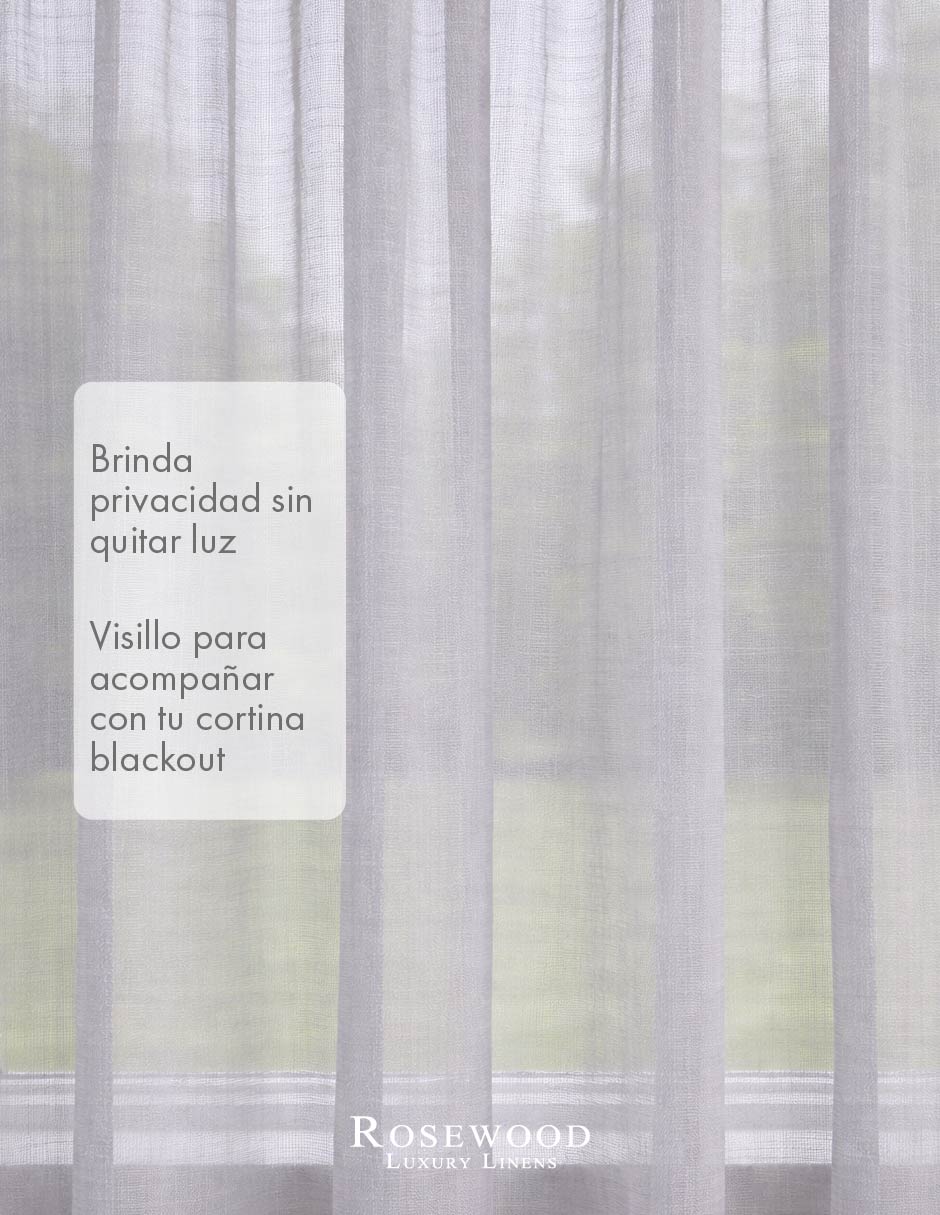 Cortina doble translúcido Buffer Velo