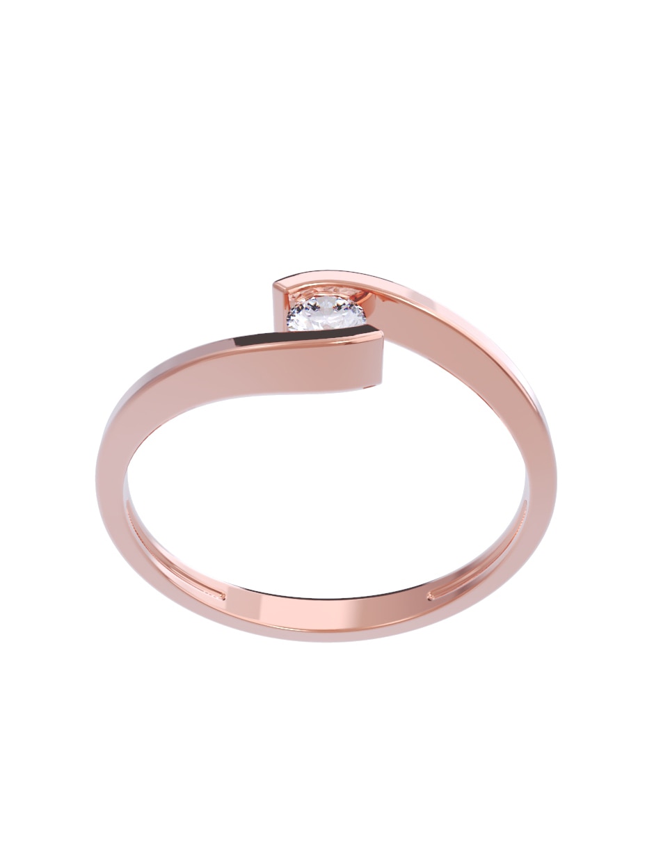 Anillo de compromiso 10 k diamante 3