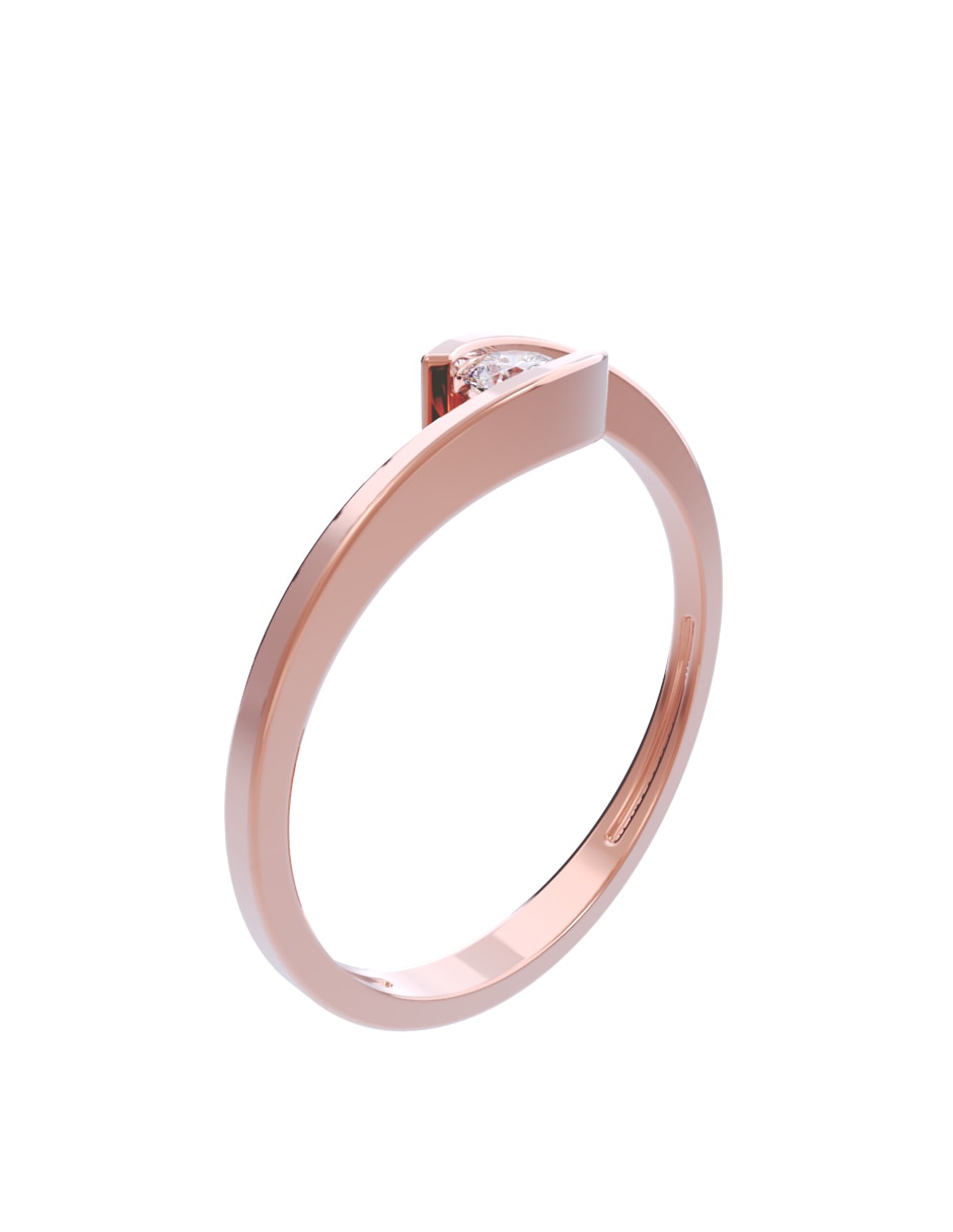 Anillo de compromiso 10 k diamante 2
