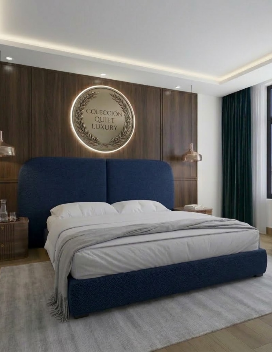 Cama Quiet Luxury Manhattan de tela 4