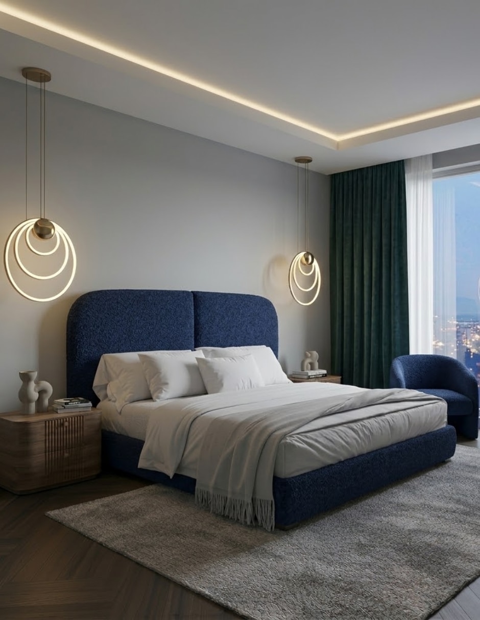 Cama Quiet Luxury Manhattan de tela 5