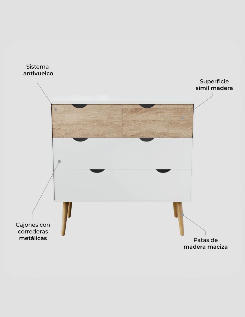 Cajonera armable de MDF 5