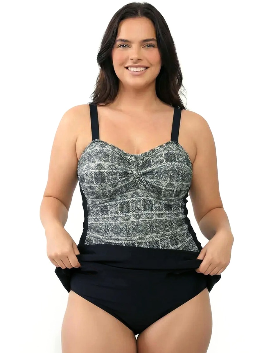 Traje de baño completo estampado para mujer 4