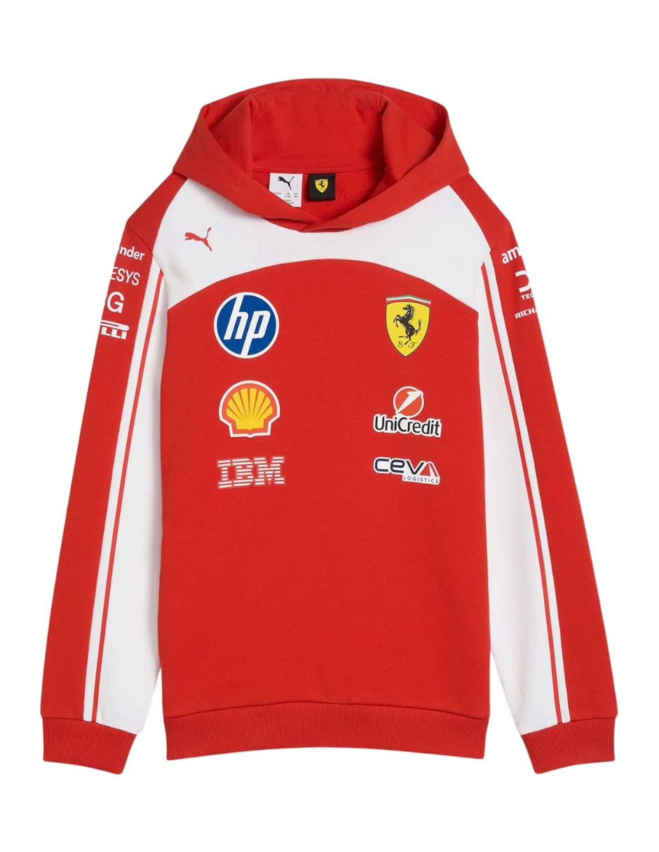 Sudadera Puma F1 HP con capucha Scuderia Ferrari para niño