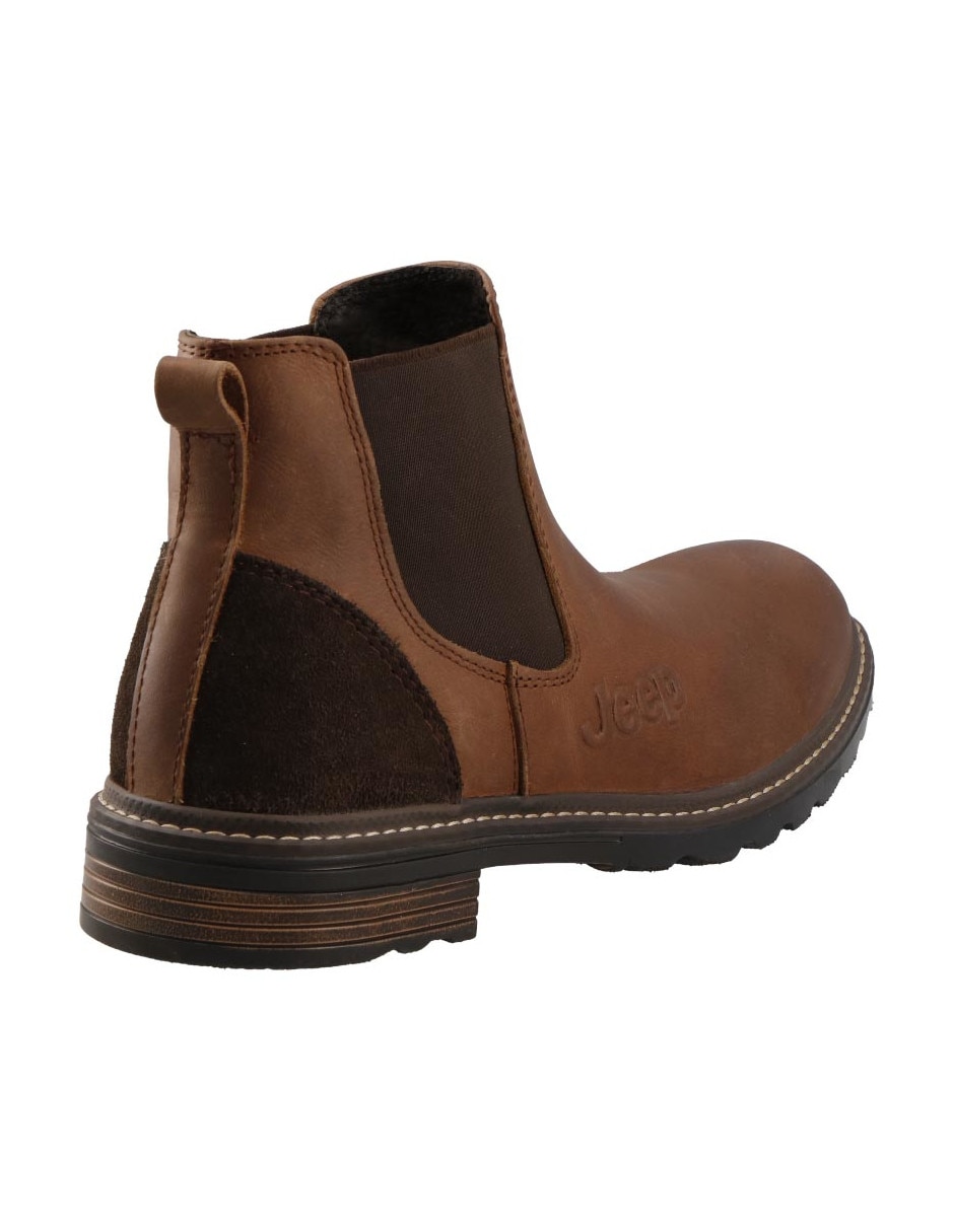 Botín Jeep Chelsea de piel para hombre
