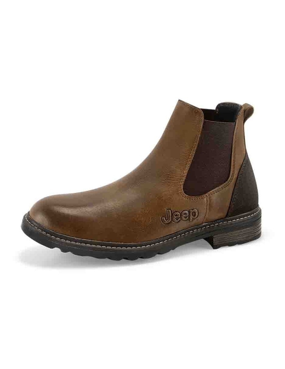 Botín Chelsea de piel para hombre