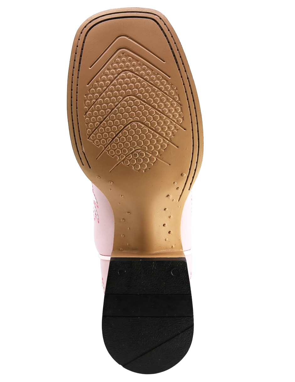 Bota media pierna Texaban de piel para mujer